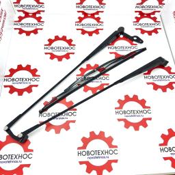 Щётка и поводок стеклоочистителя в сборе 55 см на модели Fukai SZM HZM Bull SL CTK Yigong Laigong Neo Viking Frontal Shanlin AMUR ALTAY FORWARD Atlant Grizzly Сибиряк Rongwei Runmax Boulder RedStar Molot Titan Shtorm Zvezda