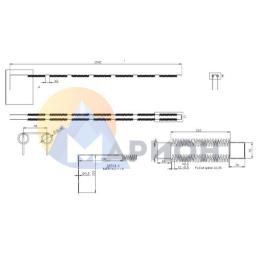 Нагревательная спираль фехраль Х23Ю5 2542 * 3,5 мм мод. TS 3.4658