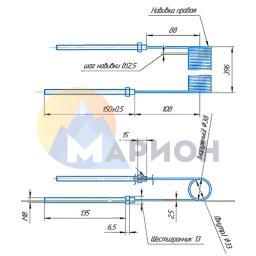 Нагревательная спираль нихром Х20Н80 33/38 * 396 мм