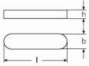 DIN 6885-1 Шпонка призматическая, высокая, ГОСТ 23360