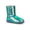 Угги с пайетками Бирюзовые - Ugg Short Sparkles Turquoise
