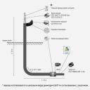 Цокольный ввод с переходом на ПЭ 3/4" ГС Диаметр, мм 32х32