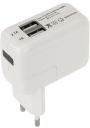 18-1187 ∙ Сетевое зарядное устройство 2xUSB, переходник+адаптер (СЗУ) (5 V, 2100 mA+1000 mA) Rexant