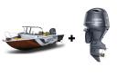 Комплект Алюминиевая лодка (катер) Mikatsu (Микатсу) 570 (Z43) Premium + мотор Yamaha F115BETL