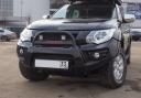 Бампер передний Mitsubishi L200 2015-11.2018 КРОМЕ К-ЦИИ INVITE (под штатную оптику, черный) АВС-Дизайн