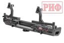 Бампер РИФ силовой задний Toyota Tundra 2007-09.2013 с квадратом под фаркоп, 2-мя калитками, фонарями, подсветкой номера